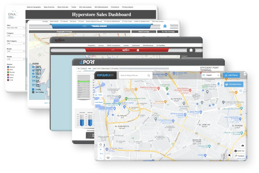DNA BOTs dashboards